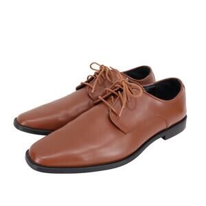 Joseph Abboud Men's Brown Faux Leather Business Dress Shoe Size 10